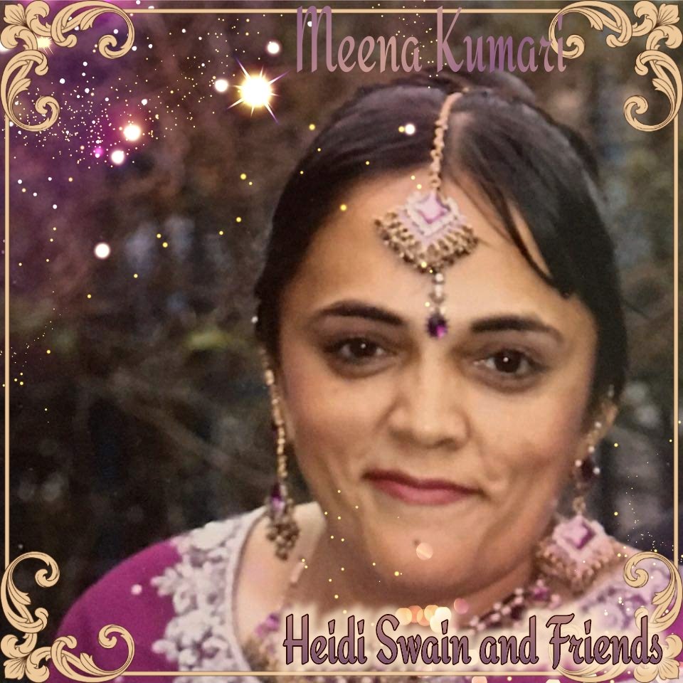 A picture of Meena in traditional Asian dress